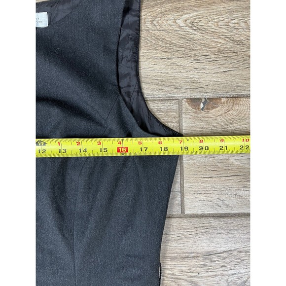 TAHARI ASL Womens Size 8 Gray Lined Sleeveless Knee Length Sheath Dress FLAW - Picture 9 of 16